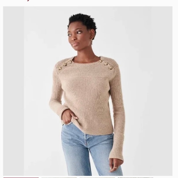 Sweaters - Faherty Mulino Sweater in Quinoa size S